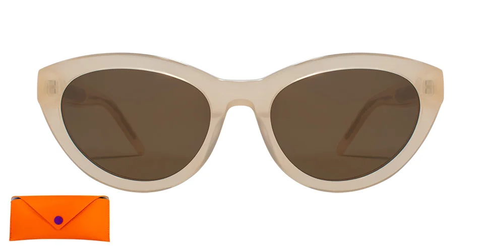 MARCO MOTTA SOL MOD OCEANO BEIGE LENTE AR MARRON 55X19 (2026)
